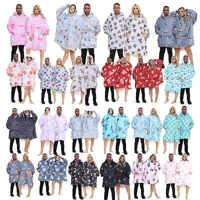 Buy Adults OVERSIZED HOODIES Plush Sherpa Fleece Sweatshirt Blanket Giant Comfy • 26.49£