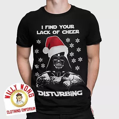 Buy Darth Vader T-Shirt Christmas Xmas Cheer Retro Movie Tee 70s 80s 90s Gift UK Tee • 11.39£