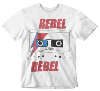 Buy Rebel Rebel T-shirt Bowie Cassette Funny Space 70s 80s 90s 00s Retro Gift Tee • 6.99£