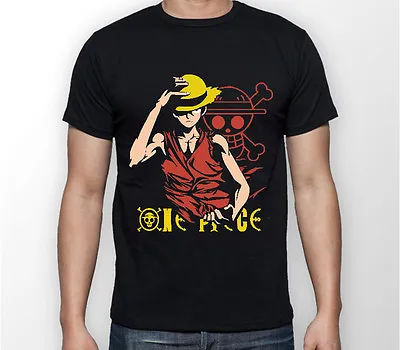 Buy Luffy One Piece Pirates Anime Manga Unisex Tshirt T-Shirt Tee ALL SIZES • 17£