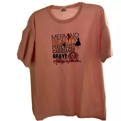 Buy Mermaid, Beauty, Pixie Dust T-shirt XL Pink • 6.63£