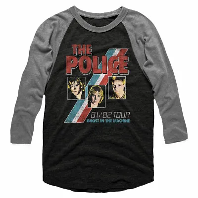 Buy The Police 81-82 Tour Ghost In The Machine Men's Raglan T Shirt Concert Merch • 44.78£