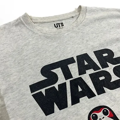 Buy UNIQLO STAR WARS The Last Jedi Porg Men's Graphic T Shirt Tee Grey Size S Cotton • 14.99£