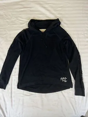 Buy Hollister Lace Navy Hoody Size Small (size 8 / 10) • 13£