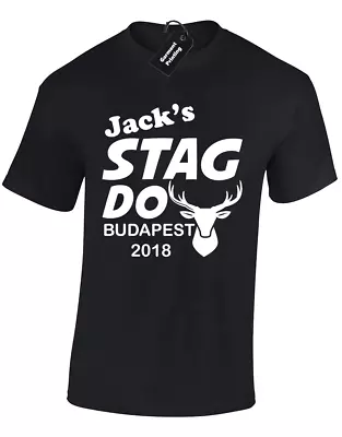 Buy Stag Do Mens T-shirt Personalised Customised Party Funny Unisex Tee Custom Tops • 9.99£