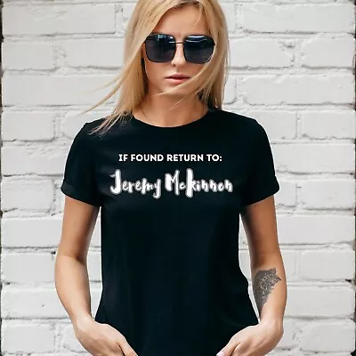 Buy IF FOUND RETURN TO JEREMY McKINNON T-SHIRT, A DAY TO REMEMBER, Unisex/Lady Fit • 13.99£