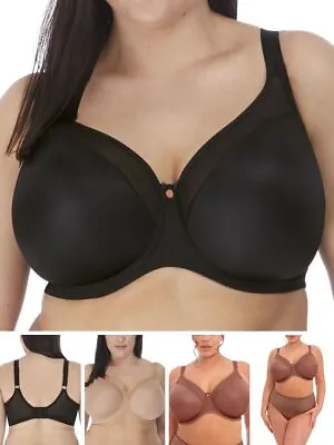 Buy Elomi Smooth T-Shirt Bra Moulded Underwired Seamless Non Padded Bras Lingerie • 35.10£
