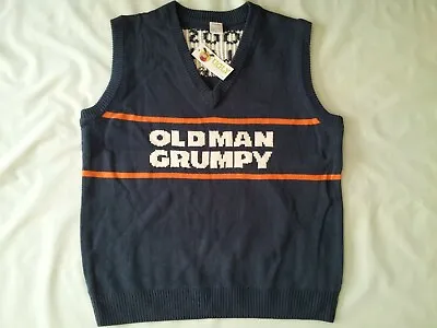 Buy Nwt Ugly Christmas Sweater  Bears Ditka  Oldman Grumpy  Sweater Vest In Size Xl • 94.49£