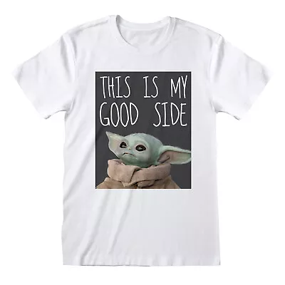 Buy The Mandalorian Baby Yoda The Child Good Side Official Tee T-Shirt Mens Unisex • 15.99£
