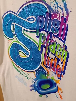 Buy Aquatica Seaworld Waterpark T-Shirt White With Sparkles Youth Size XL • 7.87£