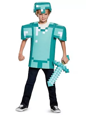 Buy Armor Mojang Minecraft Object Tiers Video Game Fancy Dress Up Boys Costume • 44.95£