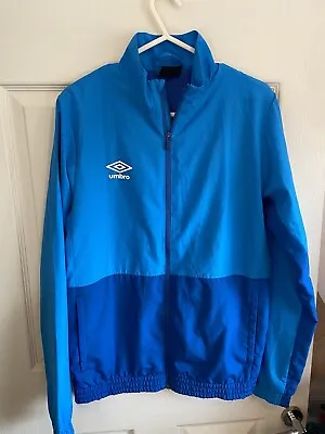 Buy Umbro Track Training Jacket Sports Full-Zip Top, Blue, Men's Size Small • 7.99£