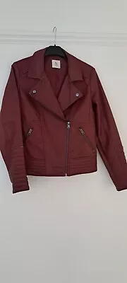 Buy Wine/burgundy Short Jacket (Size 10) • 10£