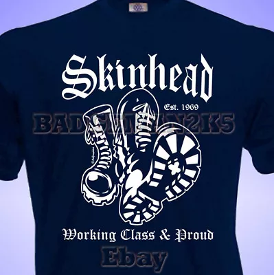 Buy SKINHEAD Boots WORKING CLASS And PROUD SCOOTER SkA MENS T-SHIRT • 12.16£