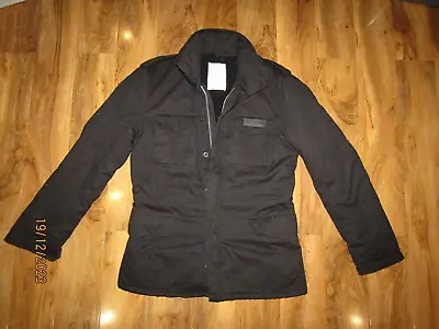 Buy Surplus Paratrooper Winter Jacket Coat M65 Cotton Black Sherpa Lined Men's M VGC • 39.99£