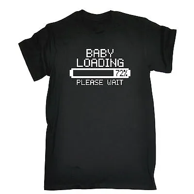 Buy Baby Loading Please Wait T-SHIRT Pregnant Shower Baby For Her Gift Birthday • 14.95£