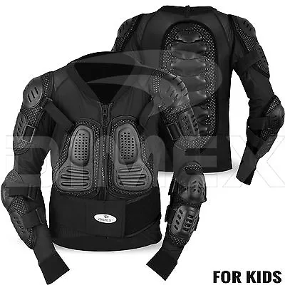 Buy Kids Child Motorcycle Protector Guard Jacket Motorbike Spine Body Armour Junior • 24.99£