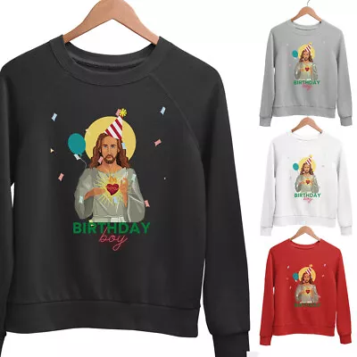Buy Christmas Jesus Sweatshirt Birthday Boy Xmas Printed Novelty Joke Sweater Jumper • 20.95£