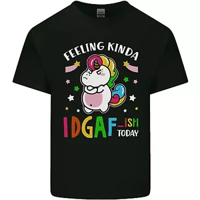 Buy Feeling IDGAF Today Funny Offensive Unicorn Mens Cotton T-Shirt Tee Top • 10.99£