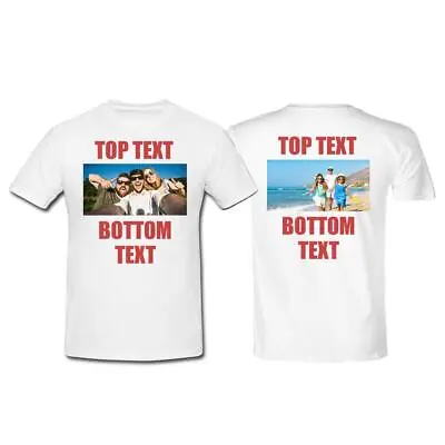 Buy Personalised T Shirt Custom Photo Your Image Text Here Printed Stag Do Hen Party • 12.99£