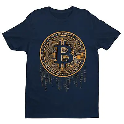 Buy Funny BITCOIN T Shirt Crypto Currency Dripping Logo Novelty Tee Gift Idea • 11.16£