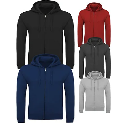 Buy Mens New Gym Casual Zip Up Hoody Hoodie Track Pullover Jumper Sweatshirt Jacket • 11.99£