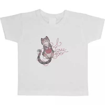 Buy 'I Love You Cat' Children's / Kid's Cotton T-Shirts (TS028289) • 5.99£