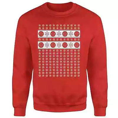 Buy Mens Large Marvel Deadpool Xmas Fair Isle Christmas Novelty Jumper Sweater Red • 9.99£