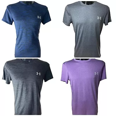 Buy Under Armour Mens T-Shirt Short Sleeve UA Gym Fitness HeatGear Crew Running *4 • 11.60£
