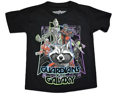 Buy Marvel  Boys Guardians Of The Galaxy Starlord, Rocket, Groot Shirt New XS (4) • 4.82£