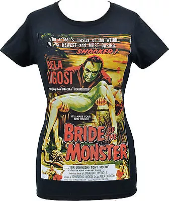 Buy Womens Horror T-shirt Bela Lugosi Bride B-movie Monster Vampire Horror • 20.50£