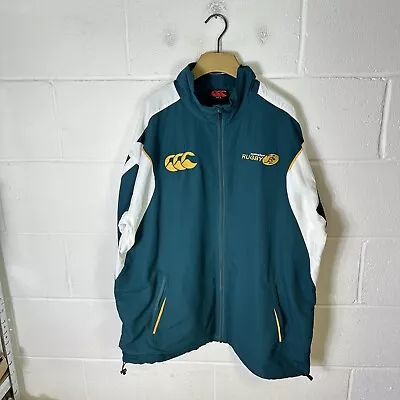 Buy Vintage Australia Wallabies Jacket Mens XL Green Canterbury Player Issue Union • 68.95£