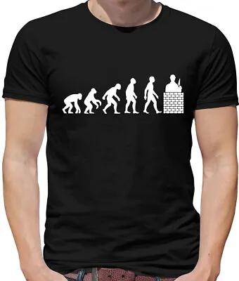 Buy Evolution Man Bricklayer - Mens T-Shirt - Bricky Builder Brick Builder Tradesman • 13.95£