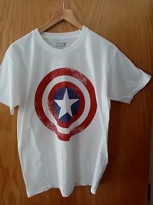 Buy CAPTAIN AMERICA SHIELD - T Shirt, Superhero , NEW. Size Medium.  • 7.99£