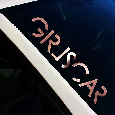 Buy Windshield Sticker Girlscar 2 Rose Gold Chrome Sticker Tuning Car FS128 • 8.63£