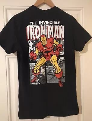 Buy Marvel Ironman T Shirt  - Back Print Size Small Mens - Official Marvel Clothing • 10.99£