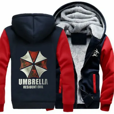 Buy S-6XL Resident Evil Umbrella Jacket Zipper Thicken Coat Hoodie Warm Sweater • 35.99£