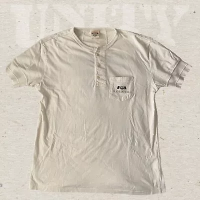 Buy GladHand & Co X Clutch Magazine Henley T-shirt PTP 22” Large Rare • 29.99£