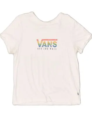 Buy VANS Womens Graphic T-Shirt Top UK 16 Large White Cotton ZT02 • 10.47£
