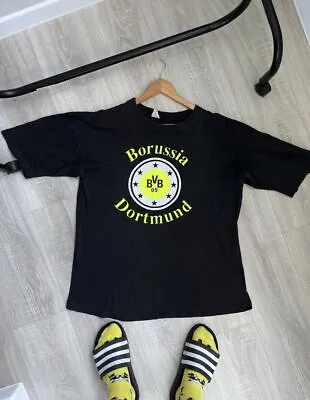 Buy Borussia Dortmund Merchandise TShirt Big Logo Football Shirt Size XL • 36.14£