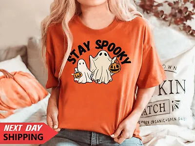 Buy HALLOWEEN HORROR SCARY Popular Friends Kids Pumpkin T-shirt, Stay Spooky 2 • 5.99£