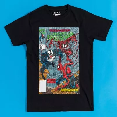 Buy Official Marvel Comics Venom & Carnage Black T-Shirt : S,M,L,XL,XXL • 19.99£