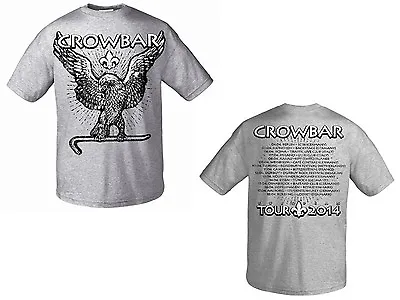 Buy CROWBAR - Eagle Tour 2014 White - Grey T-Shirt - Größe Size S - Neu • 17.37£
