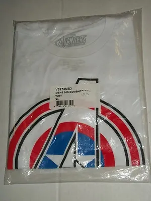 Buy Marvel Avengers Assemble COMBINED ICON MENS 30S Graphic T-Shirt XL V8973MS3 • 15.38£