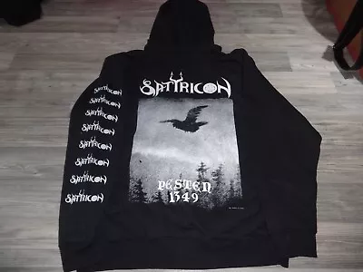 Buy Satyricon Zipper Hoodie Sweatshirt Black Metal Emperor Zyklon 1349 Enslaved L • 61.66£