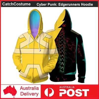 Buy Anime Cyber Punk Edgerunners David Martinez Cosplay Zipper Hoodie Sweatshirt Top • 23.42£