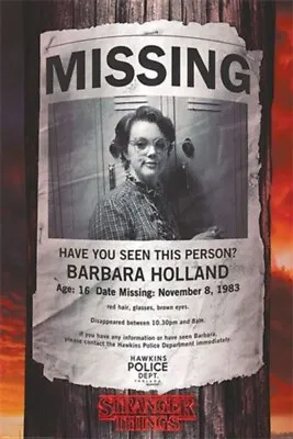 Buy Impact Merch. Poster: Stranger Things - Missing Barb 610mm X 915mm #260 • 2.05£