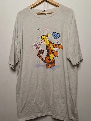 Buy Vintage Tigger Shirt Adult One Size Grey Disney Cottagecore 1990s 2000s Y2K • 13.03£