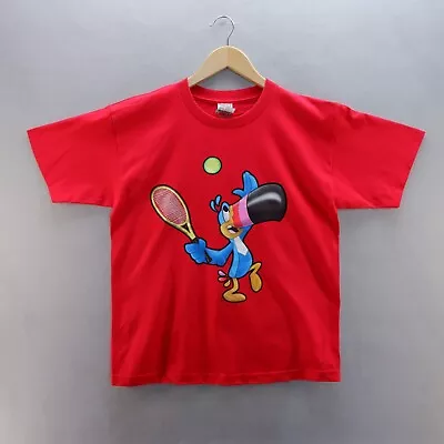 Buy Kelloggs T Shirt XL Red Fruit Loops Toucan Graphic Print Short Sleeve Boys • 8.99£