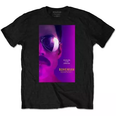 Buy Queen Freddie Mercury Face Bohemian Rhapsody Official Tee T-Shirt Mens Unisex • 15.99£